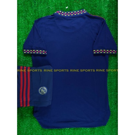 Bộ áo bóng đá AJax xanh đen sân khách hàng thailand 2022-2023