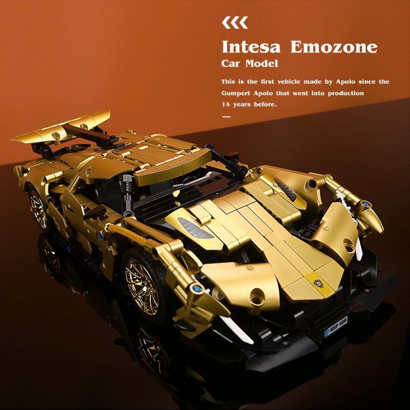 Đồ chơi Lắp ráp Mô hình siêu xe SY 8554  1:14 Racing Car Peako Apolo le Concept Cars
