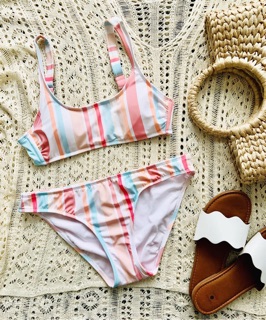 Bikini xuất khẩu đi biển đẹp độc lạ, kèm hình thật shop chụp AMGOBET (quần lỗi màu thanh lý)