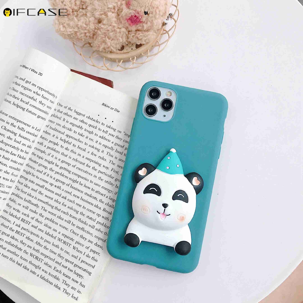 OPPO Find X2 Pro F11 Pro F9 F7 F5 F3 Plus F1S Phone Case 3D Panda Bear Dog Giraffe Cute Cartoon Soft TPU Case Cover