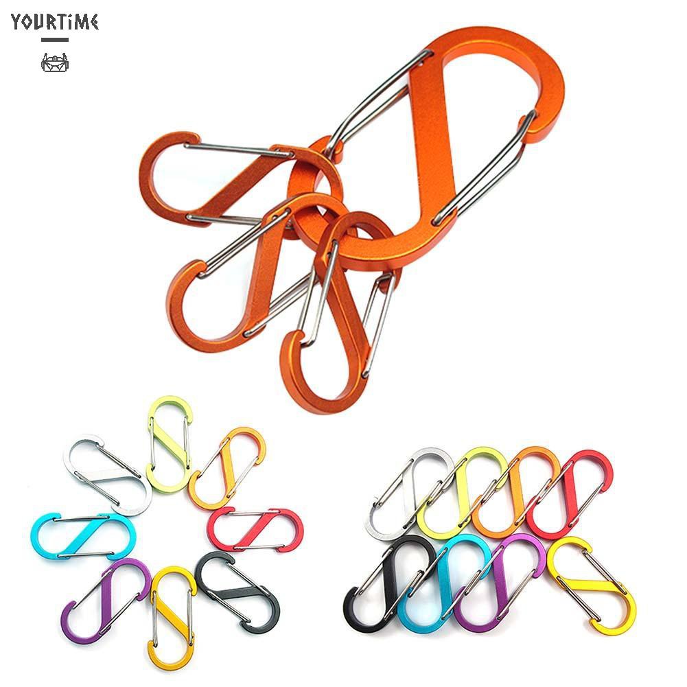 Móc Khóa Hình Chữ S Bằng Hợp Kim Nhôm 8 Kiểu Dáng