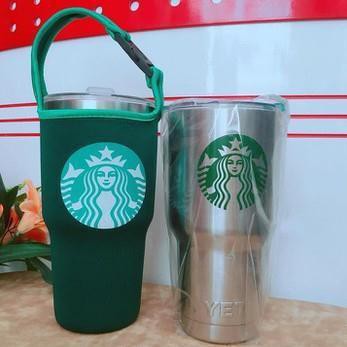 BÌNH GIỮ NHIỆT - LY GIỮ NHIỆT INOX THÁI LAN STARBUCK + 2 ỐNG HUT + TÚI CHỐNG SỐC [GIÁ SỈ BÁN RẺ]