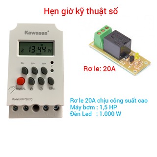 Công tắc hẹn giờ tự động Timer 24h Kawasan KW-TS17C