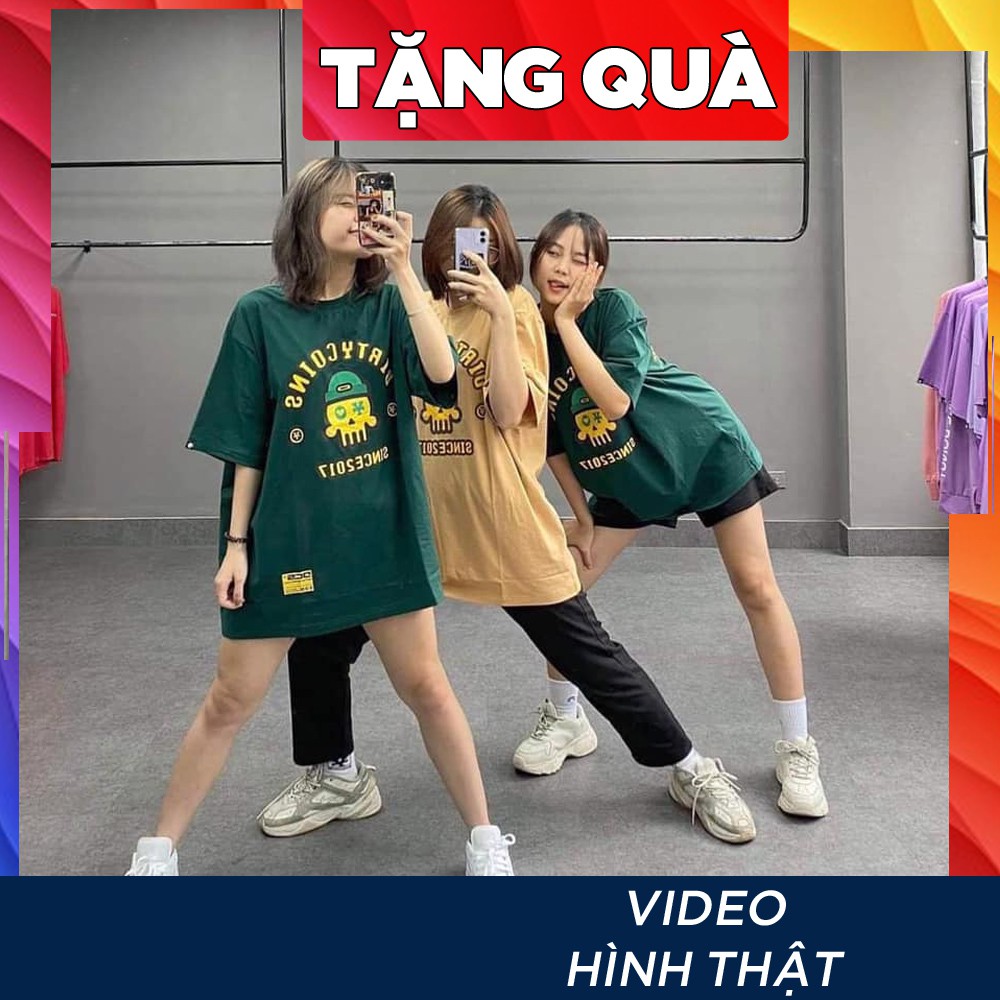 Áo thun in tay lỡ nữ freesize phông form rộng dáng Unisex - Ulzzang mặc cặp, nhóm, lớp chữ COIN ĐẦU LÂU | BigBuy360 - bigbuy360.vn