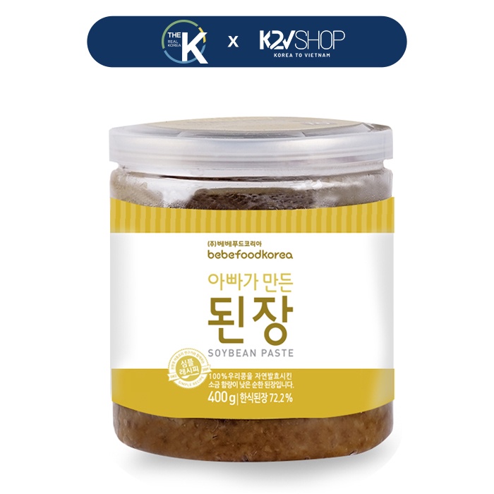Tương Đậu Hữu Cơ Cho Bé Bebefood Hàn Quốc Hộp 200g