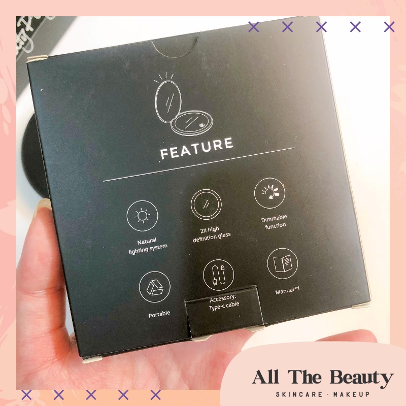 Gương Trang Điểm Cầm Tay Tích Hợp Đèn Led Beauty Player
