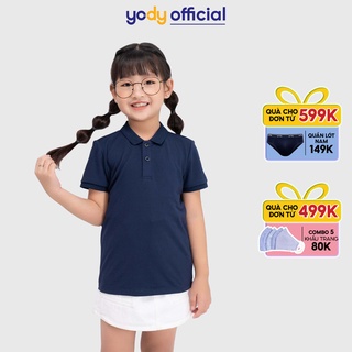Áo polo Yody trẻ em chất liệu cafe mềm mịn thoáng mát khử mùi KID4035