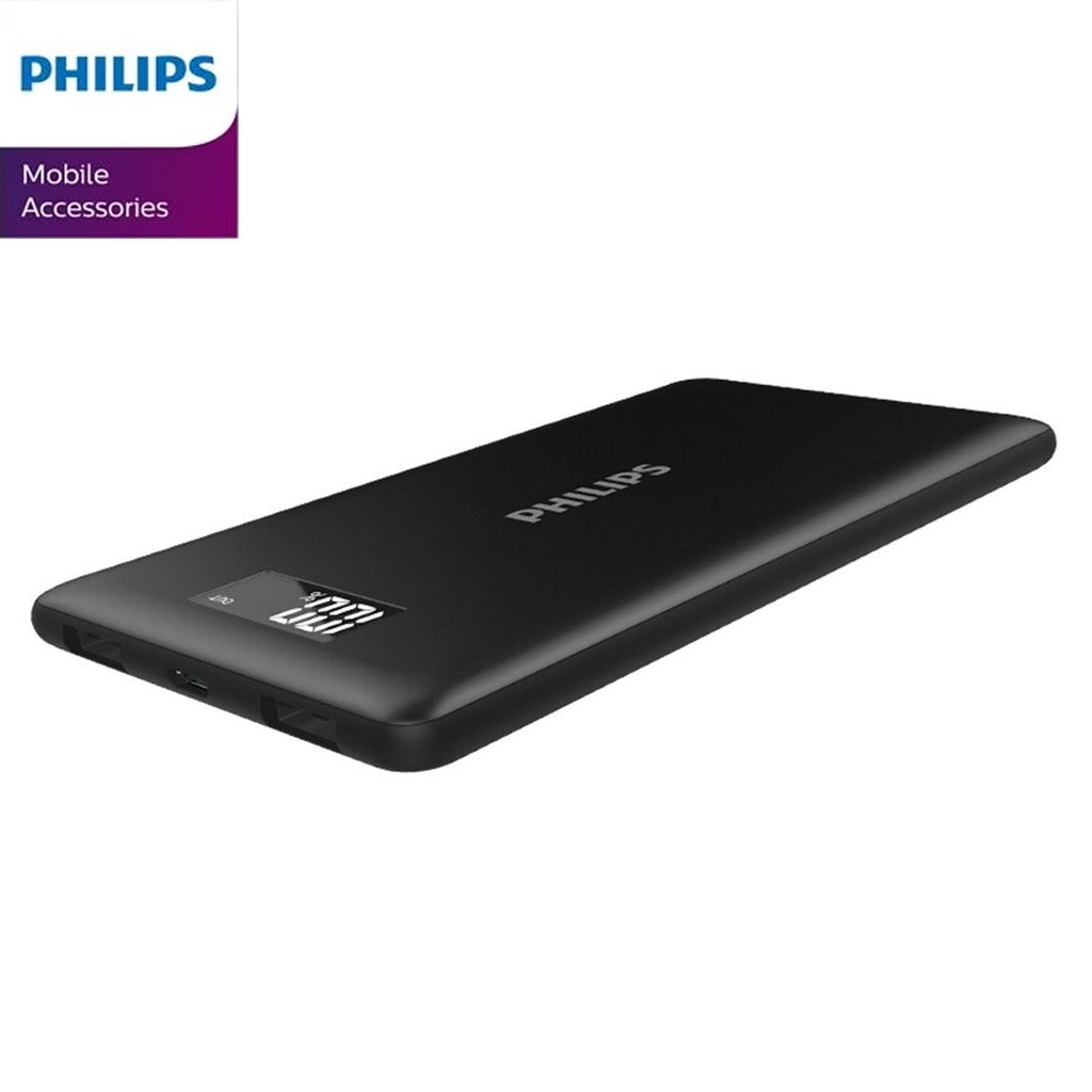 Pin sạc dự phòng Philips DLP2109 10000mAh tích hợp màn hình LED