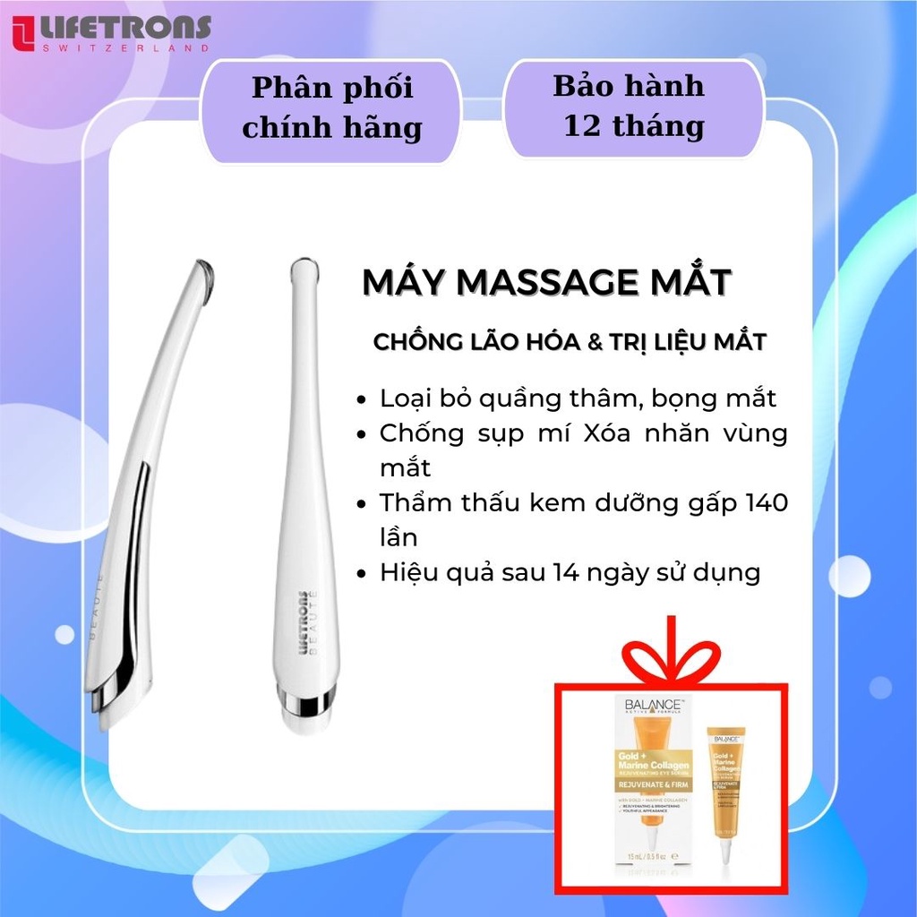 Máy massage chống lão hóa và trị liệu mắt Lifetrons EM-700 giúp trị mỏi mắt, xóa bọng mắt, giảm quầng thâm