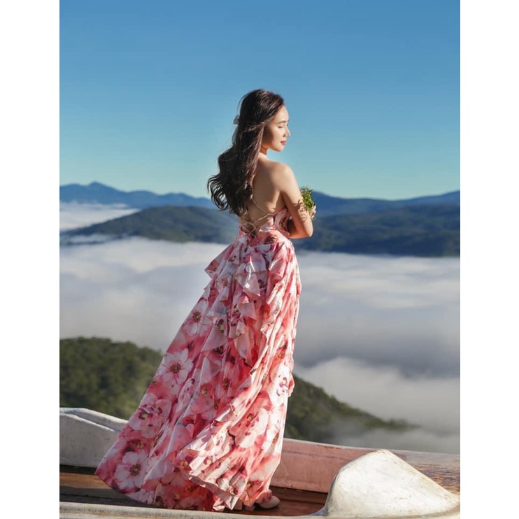 (MẪU MỚI) ĐẦM MAXI VOAN HOA TỰA THẦN TIÊN TỶ TỶ SIU HOT PU HHP FASHION