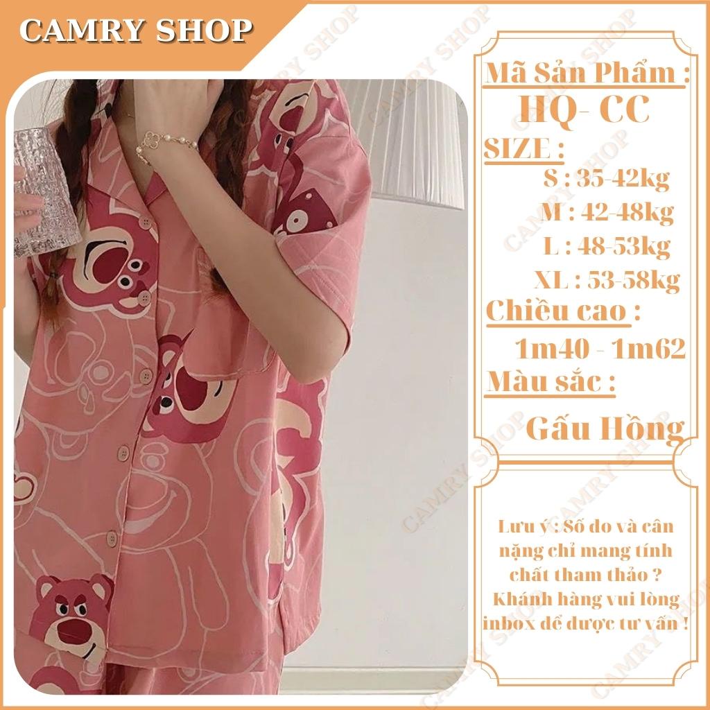 Đồ ngủ pijama nữ chất liệu Kate Thái cao cấp - Hoạt Hình CC