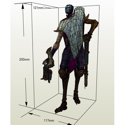 Jhin - Mô hình giấy tự lắp ghép