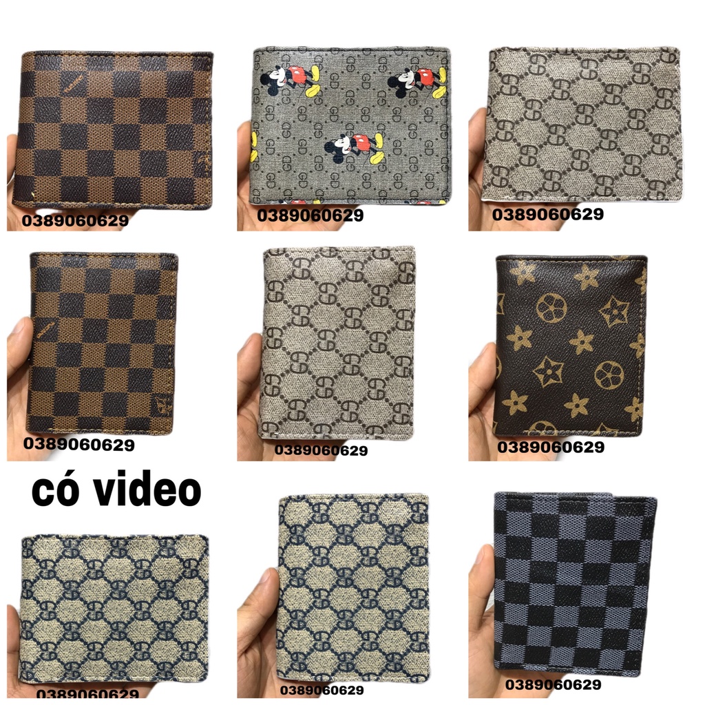 Ví Nam Cao Cấp, Bóp Da Nam Cao Cấp dáng đứng, dáng ngang, nhiều ngăn tiện dụng