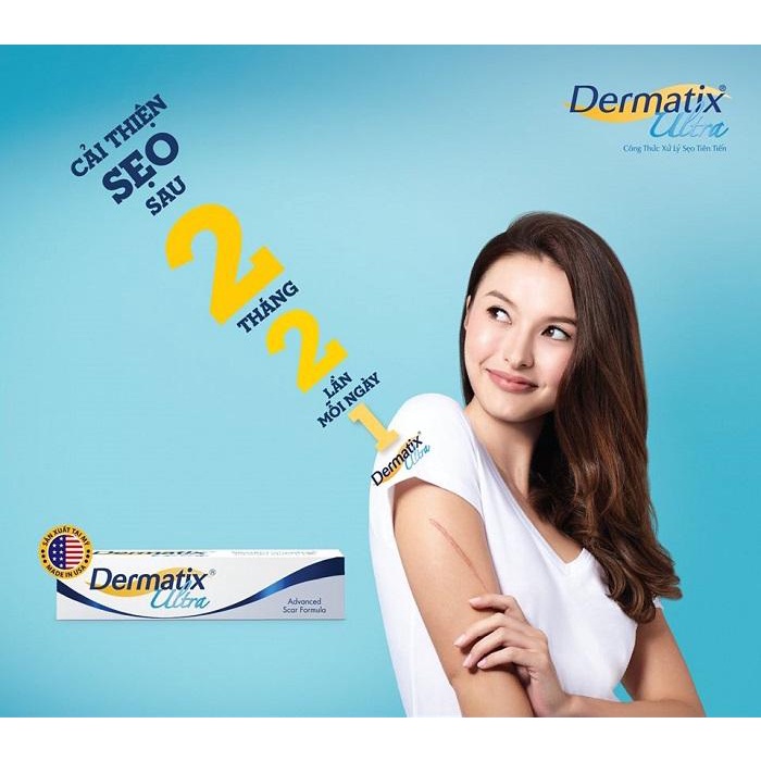 Gel Bôi mờ sẹo Dematix ultra Cải Thiện sẹo, Kem bôi giảm sẹo cao cấp , và giảm ngứa túyp 5g, 7g, 15g - Loki