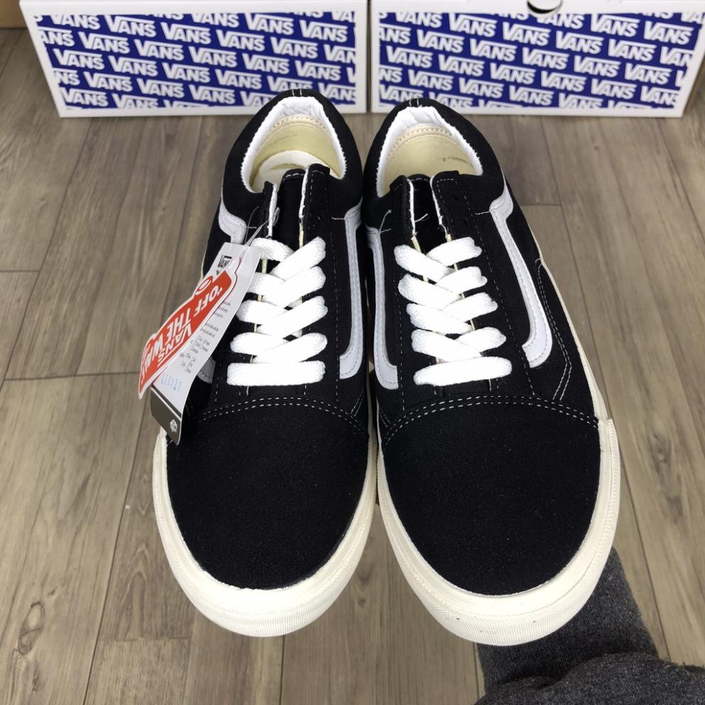 Giày Van Classic đen Vaul Caro buộc dây Old Skool , Giày thể thao nam nữ Vans bản cao cấp