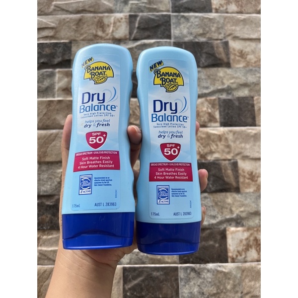 Kem chống nắng kháng nước Banana Boat SPF 50+ Dry Balance Lotion 175g