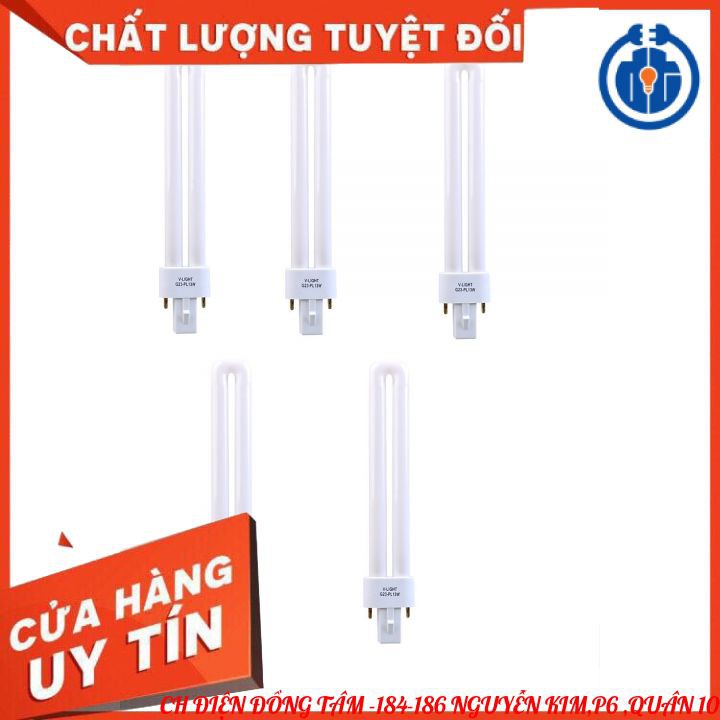 Bóng đèn bàn compact V-light PL13w ánh sáng trắng.