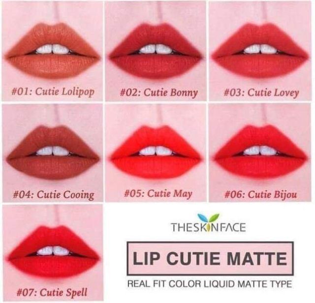 💄SON KEM THE SKIN FACE LIP CUTIE MATTE