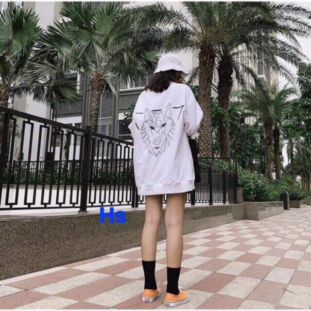 Áo thun trắng H A sói HSU1019