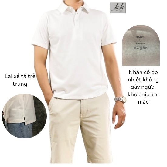 Áo thun polo nam DS02 JAJA phù hợp cả nam và nữ kiểu dáng bassic co giản tốt sang trọng thanh lịch | BigBuy360 - bigbuy360.vn