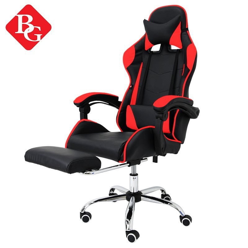 CHAIR19 Ghế livestream giá rẻ,ghế game cao cấp chân xoay ngã 135 độ Thái Lan Mẫu E0201 CÓ GÁC CHÂN