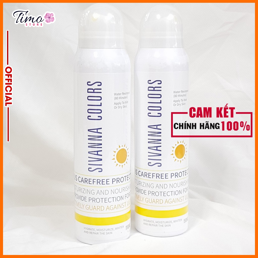 Xịt chống nắng Sivana Thái Lan 150ML tránh tia UV, dưỡng ẩm hiệu quả, không gây kích ứng da chính hãng | TM018