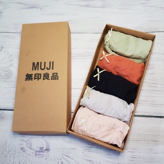 Set 5 chiếc quần lót nữ cao cấp muji, hàng xuất nhật 100% cotton mềm mại