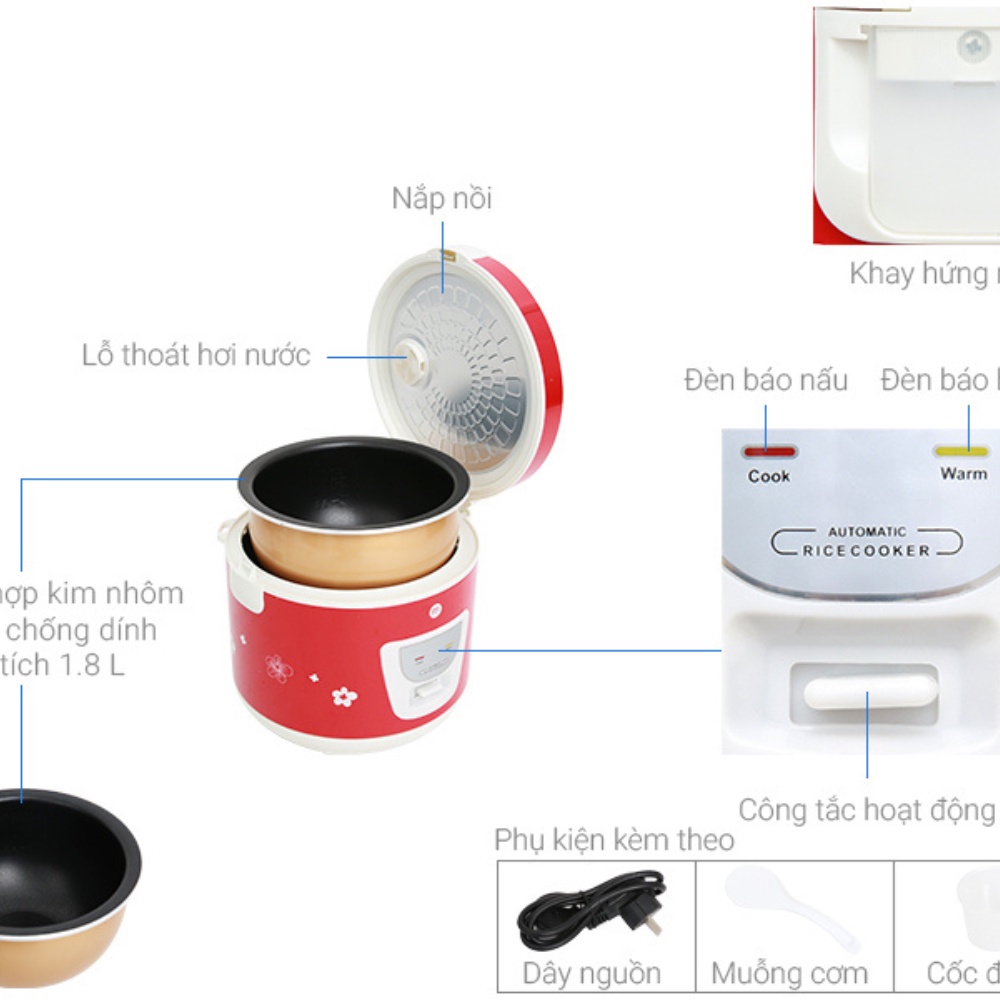 Nồi cơm niêu cơ MK22 1.8L 700W