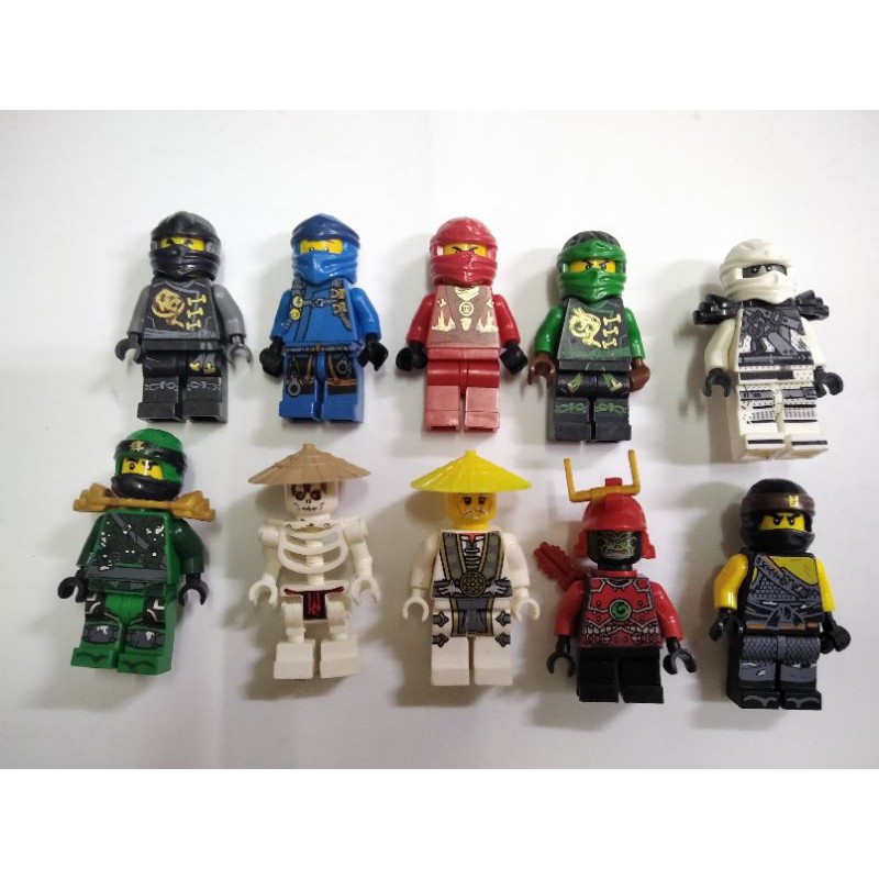 COMBO 10 nhân vật NINJAGO Non Lego Minifigures ( Hàng 2HAND )