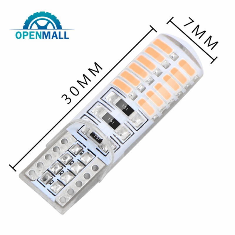 Đèn Led Chiếu Sáng Biển Số Xe Hơi T10 W5W 24 Bóng