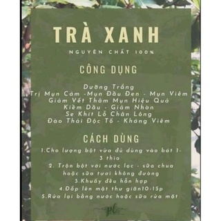 5 gói bột trà xanh( gói 100gr)