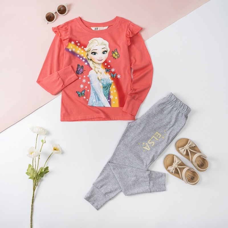Bộ dài thu đông cotton bé gái sz đại 17-43kg