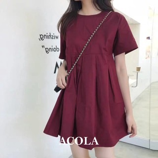 Đầm dáng suông tay ngắn dáng xòe acola z008