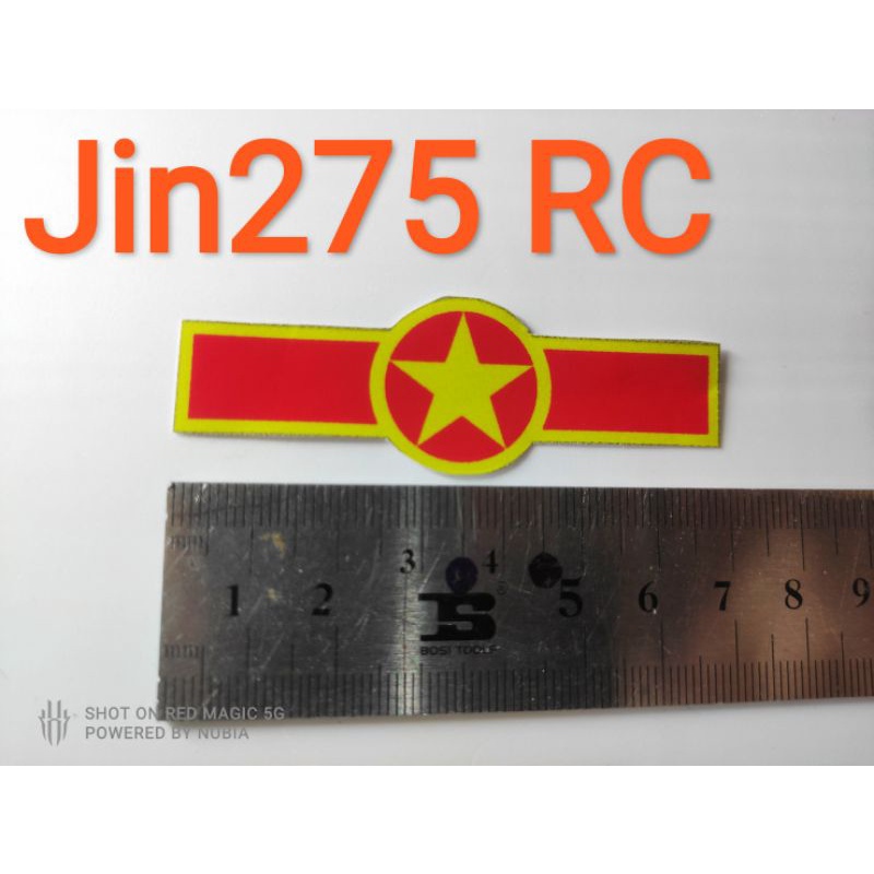 Sitcker , miếng dán, decal trang trí máy bay hình huy hiệu không quân Việt Nam