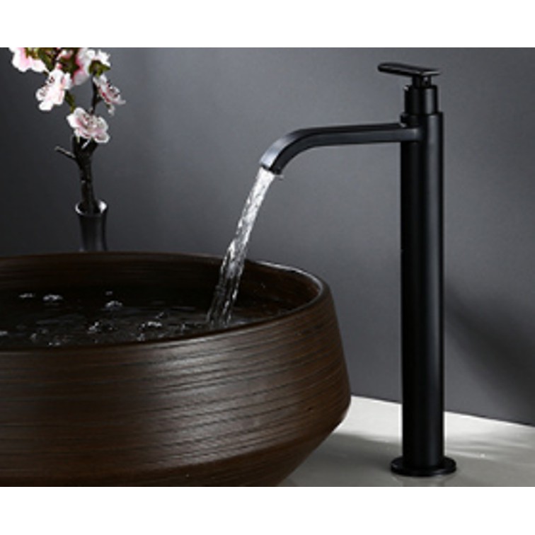Vòi Lavabo lạnh cao Inox 304 hình tròn dùng cho lavabo nổi | BigBuy360 - bigbuy360.vn