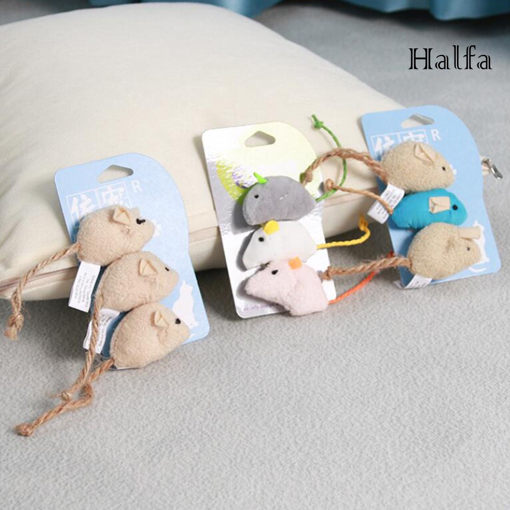3 Chuột nhồi bông đồ chơi độc đáo dành cho mèo cưng