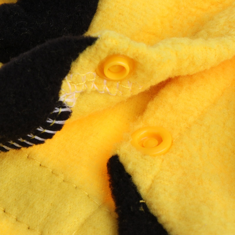 Trang Phục Hóa Trang Chú Ong May Mắn Màu Vàng Và Đỏ Ấm Áp Mùa Đông Cho Chó Mèo