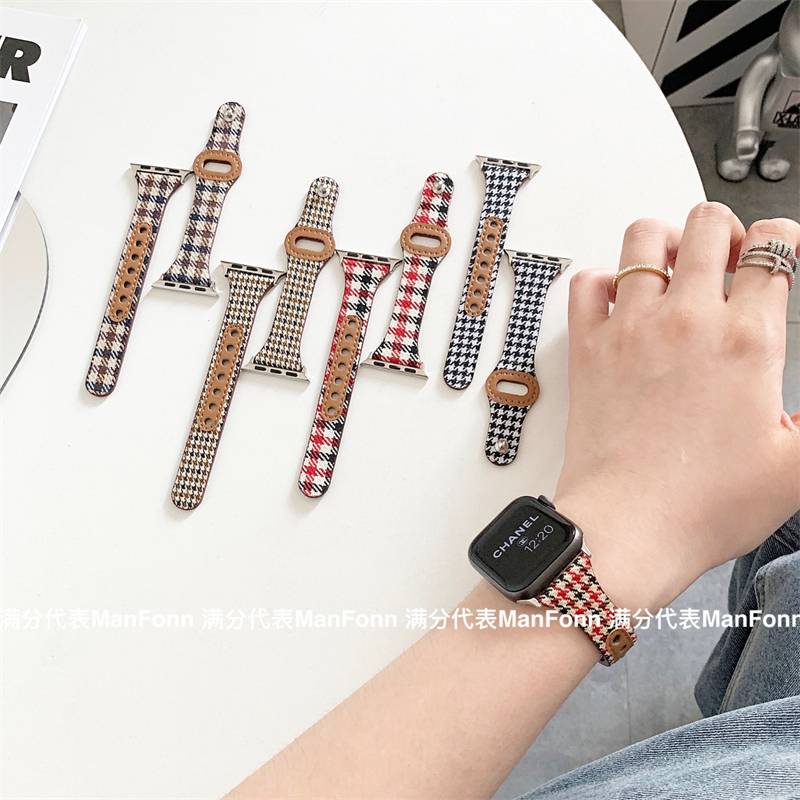 Dây đeo đồng hồ thông minh cho Apple Watch Series 7 6 5 3 4 2 Se kích thước 41mm 45mm 38mm 40mm 42mm 44mm