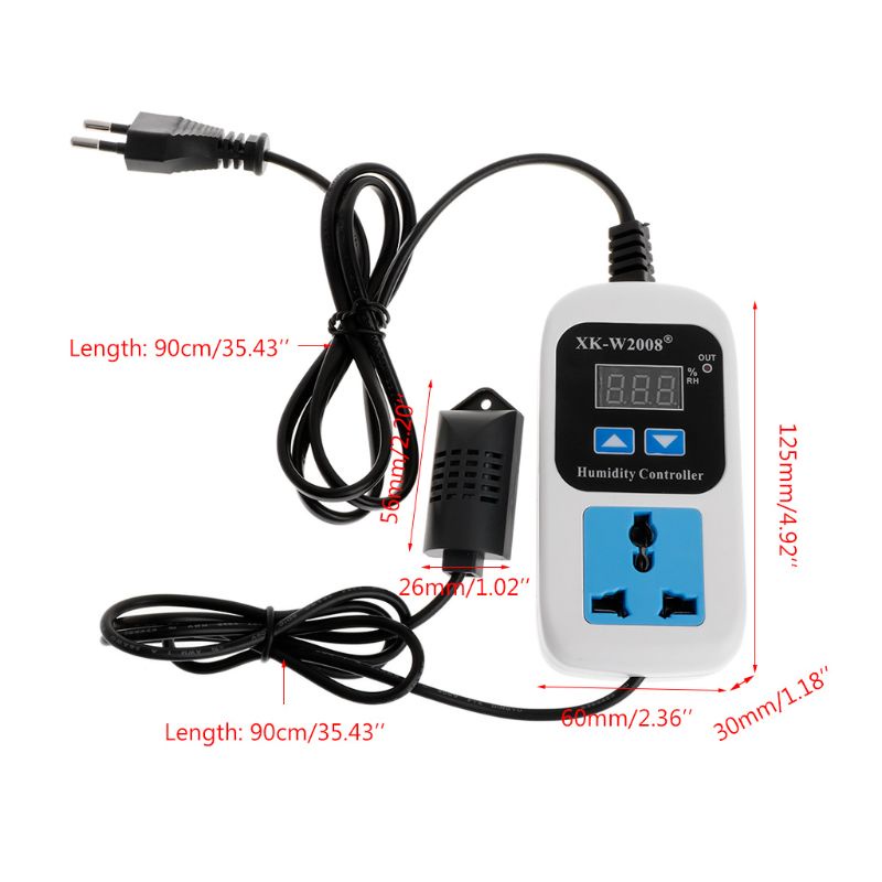 ✿ Ổ Cắm Điện Điều Khiển Độ Ẩm 110V 220V 10A 0~99%RH | BigBuy360 - bigbuy360.vn