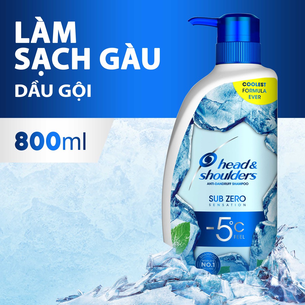 [Mã PGSBD giảm -8% đơn 250K] Dầu gội Head & Shoulders làm sạch gàu subzero 550ml