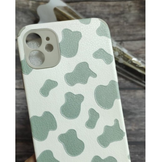 Ốp lưng iphone Ốp điện thoại silicon phối da họa tiết bò sữa cho iPhone 11 Pro Max X Xr Xs Max 7 8 Plus Se 2020 12 pro max 12 mini/13/13PRO/13PROMAX/13MINI Dinuo case-III
