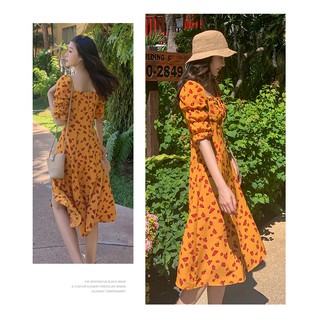 Đầm Hoa Trễ Vai Thời Trang Dành Cho Nữ