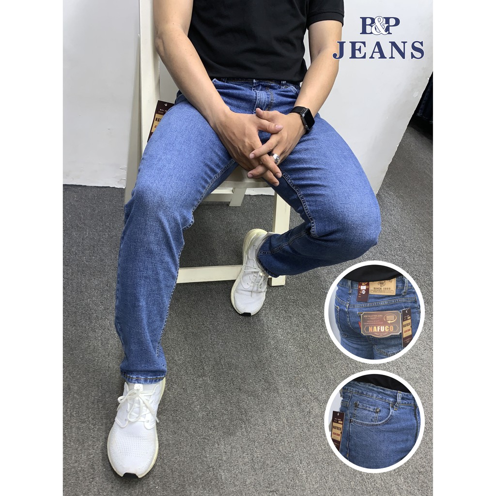 [B&PJeans NAFUCO 01] Quần Jeans Cotton Co Dãn Thời Trang_ Hàng Cao Cấp_Form Chuẩn_Vải Đẹp_Trẻ Trung, Nam Tính