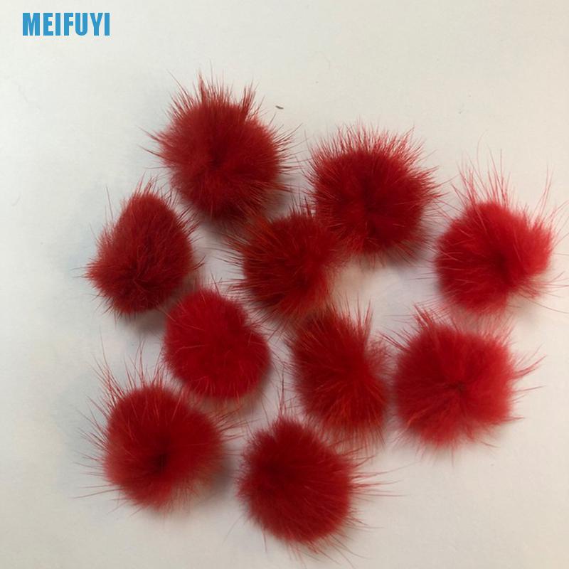 [Hàng mới về] Set 10 quả cầu lông xù 439v nhỏ nhắn tiện dụng để trang trí móng nghệ thuật