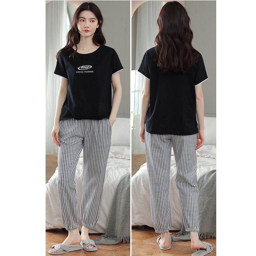 Đồ bộ, đồ mặc nhà nữ chất thun cotton 100% cực dễ thương - MH8014 | BigBuy360 - bigbuy360.vn