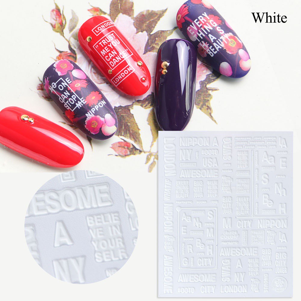 [Hàng mới về] Hình dán trang trí móng tay nghệ thuật 3D