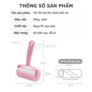 Set cây lăn bụi làm sạch quần áo, ga giường, sofa, lông chó mèo