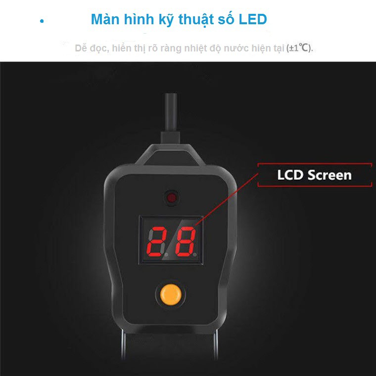 Máy sưởi bể cá kĩ thuật số
