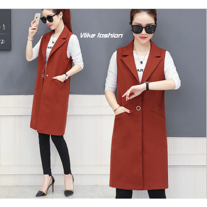 ( HÀNG THIẾT KẾ) Vest nữ sát nách dáng dài | BigBuy360 - bigbuy360.vn