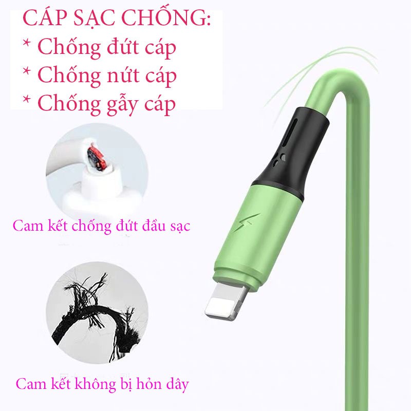 Cáp sạc nhanh 3 trong 1,tăng tốc độ sạc 95%,sạc cùng lúc cho: iphone,samsung,android,tất cả dòng điện thoại smartphone